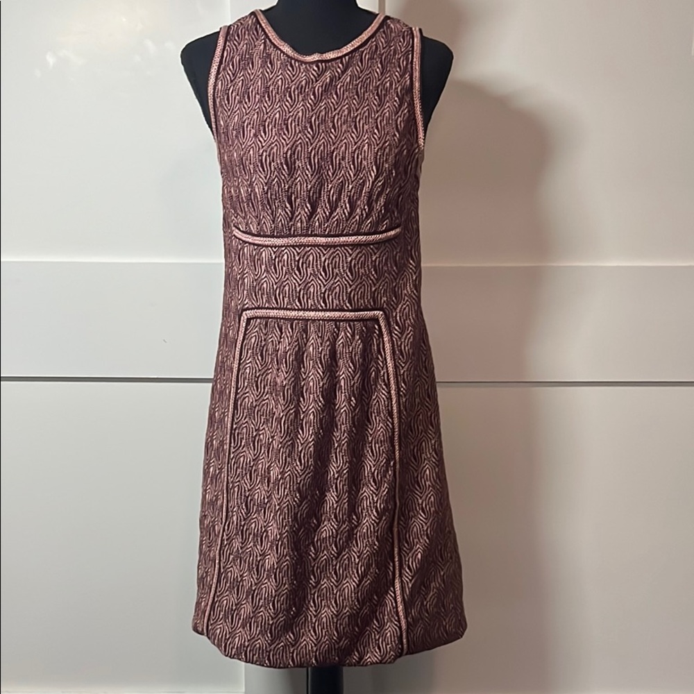 Missoni Purple and Pink Pattern Midi Dress